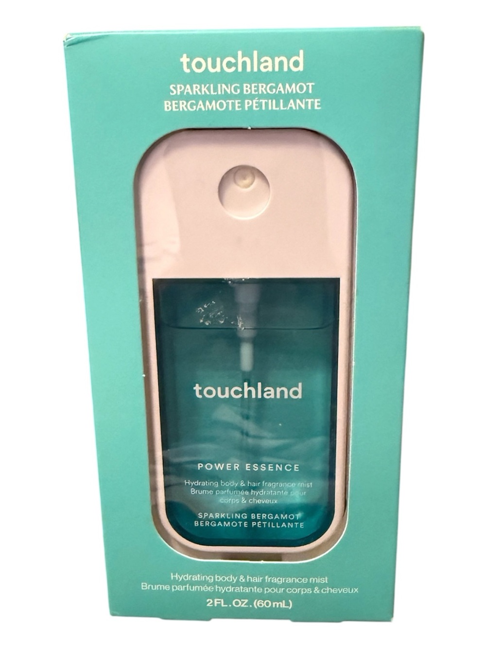 Touchland Sparkling Bergamot Hydrating Body & Hair Mist — Teal
